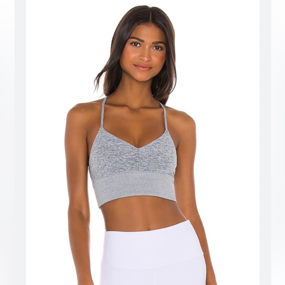 Alo Yoga - Lavish Bra in Blue Haze Heather
